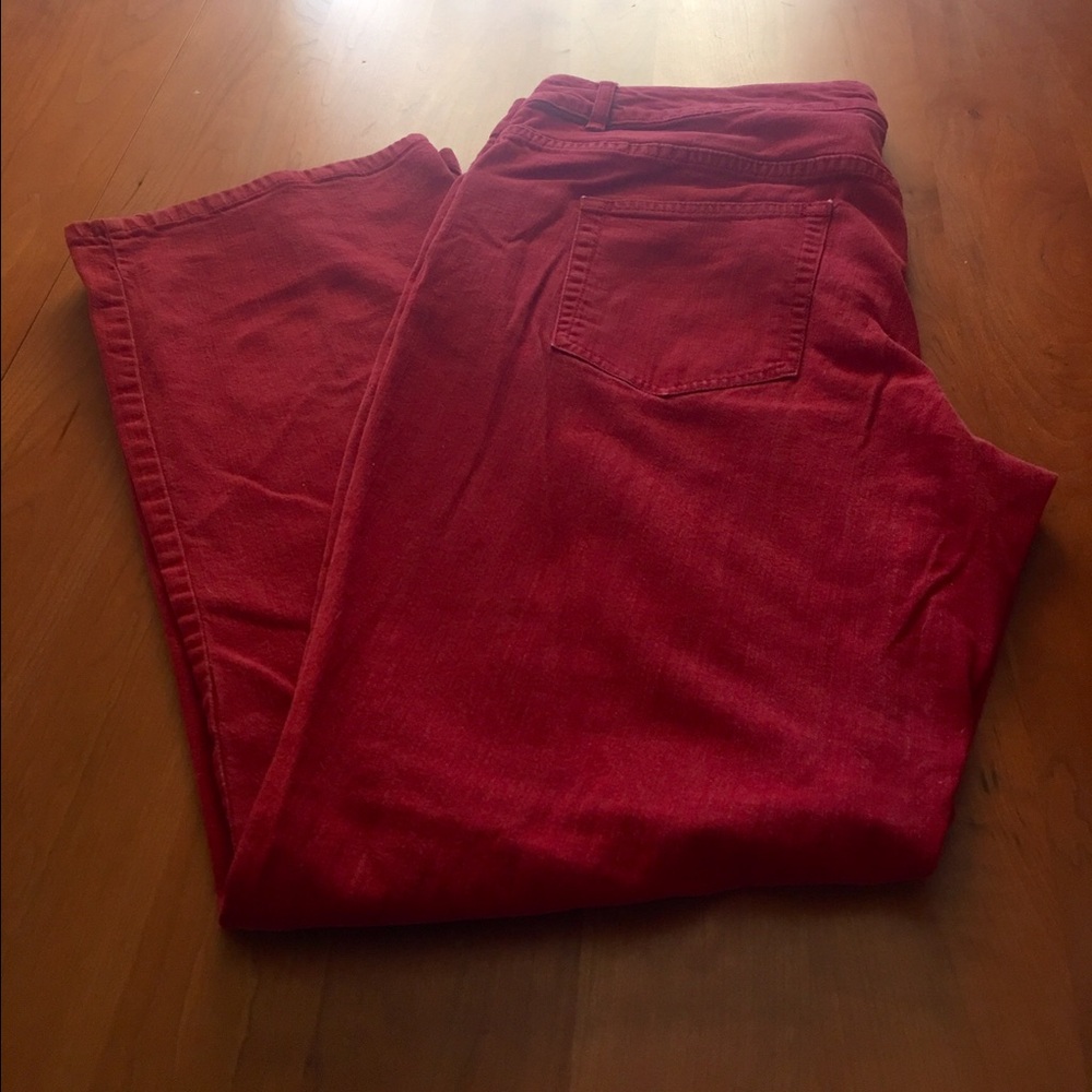 Red Colwater Creek Jeans.